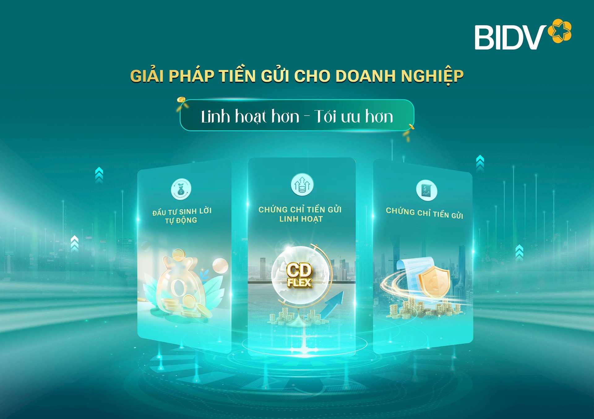 BIDV và giải pháp tiền gửi tối ưu cho doanh nghiệp